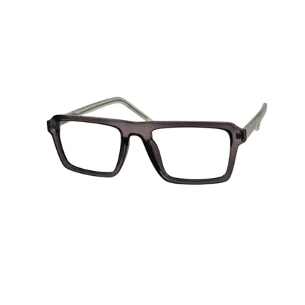 Chic Women's Translucent Grey Rectangular Eyeglasses - Hình 2