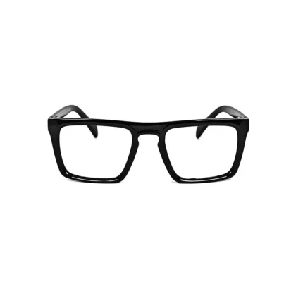 Bold Men's Classic Black Rectangular Eyeglasses