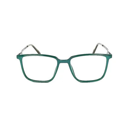 Men's Refined Teal Square Eyeglasses