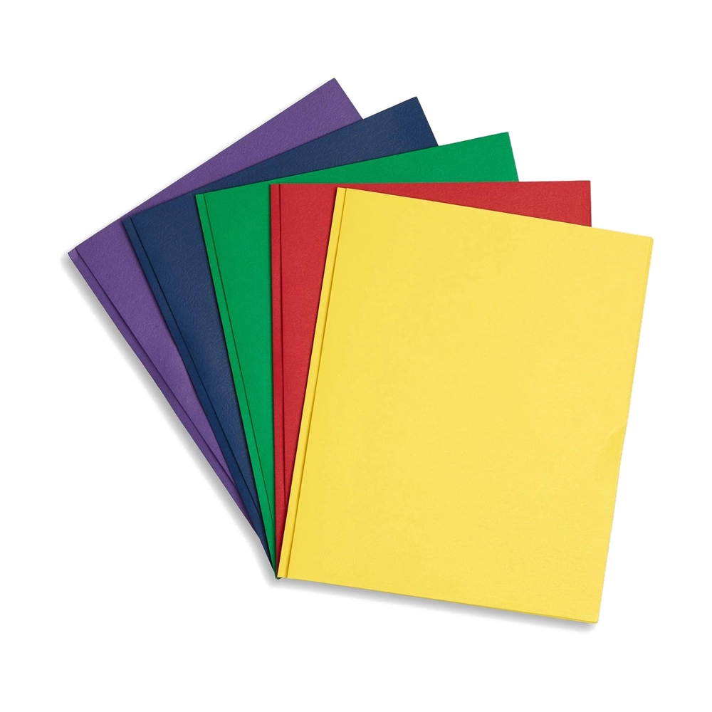 Assorted Color Pocket – Assorted Color 2-Pocket Folders with Prongs