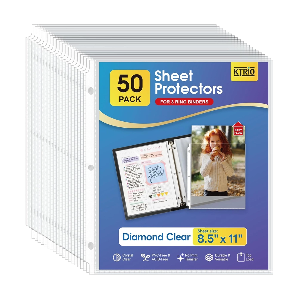 Sheet Protectors – 50-Pack