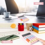 Pink Ergonomic Desktop Calculator with Mechanical Buttons — image 6