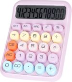 Pink Ergonomic Desktop Calculator with Mechanical Buttons — image 9