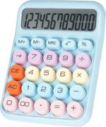 Pink Ergonomic Desktop Calculator with Mechanical Buttons — image 11