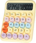 Pink Ergonomic Desktop Calculator with Mechanical Buttons — image 8