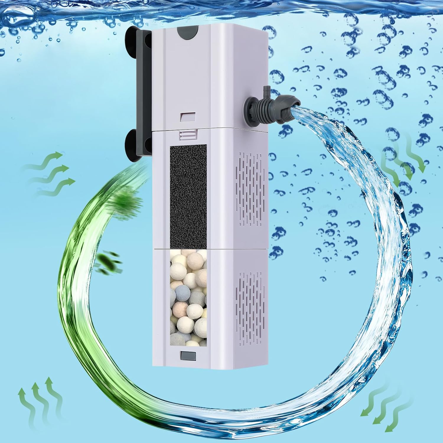 Aquarium Internal Filter with Dual Filtration - Hình 9