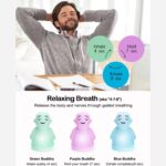 Zen-Inspired Blue Monk Breathing Light for Relaxation — view 4