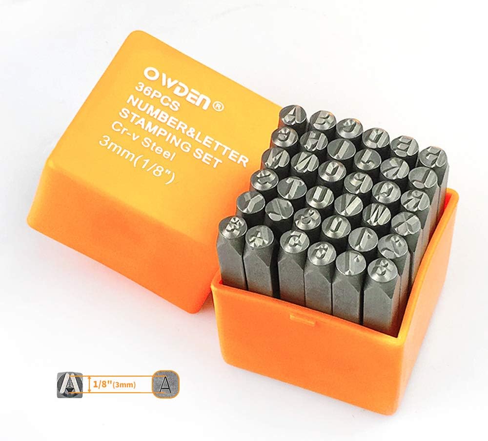 3mm Cr-V Steel Stamping Set - 3mm Cr-V Steel 36-Piece