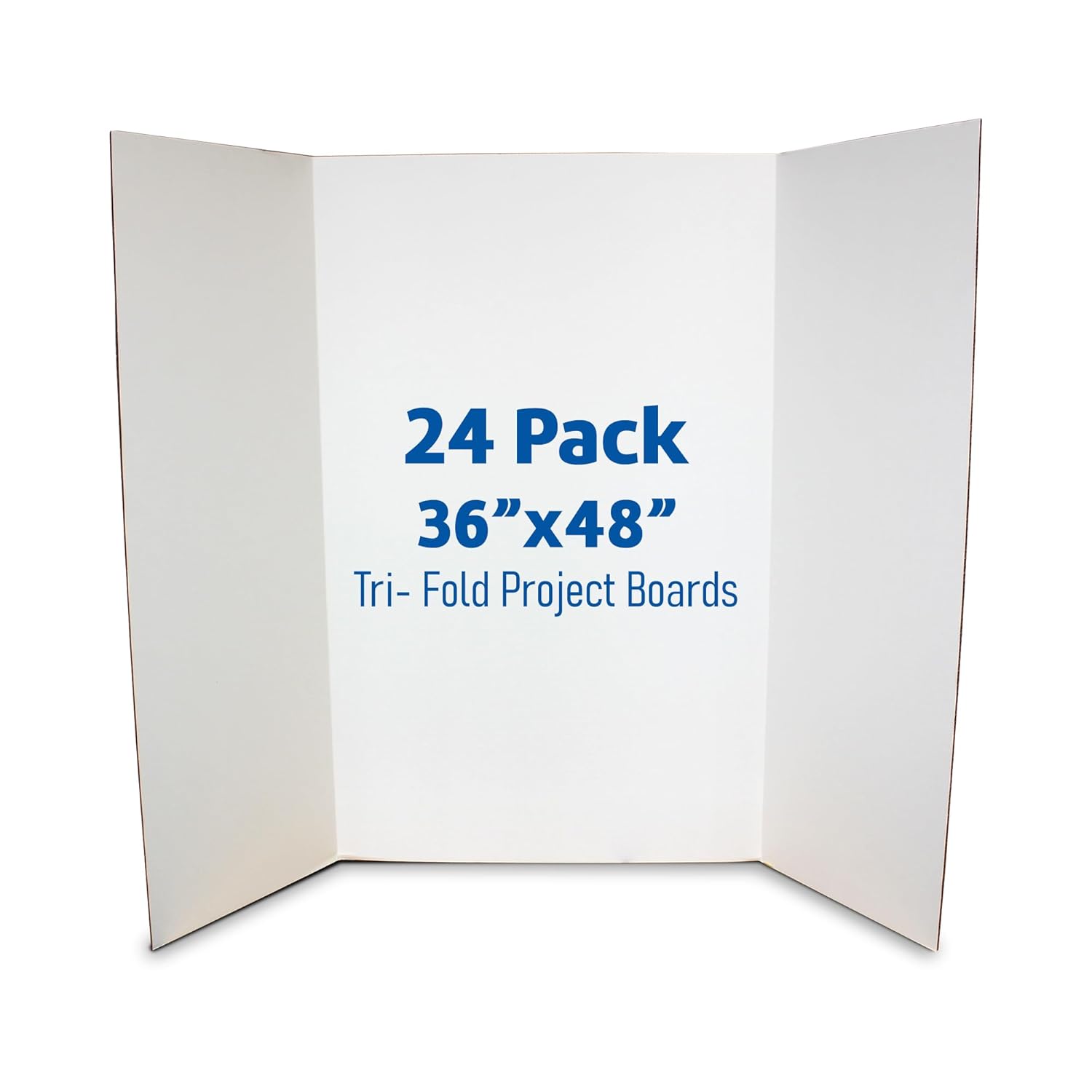 Bulk White Tri-Fold Project Boards 36x48 - 24 Pack