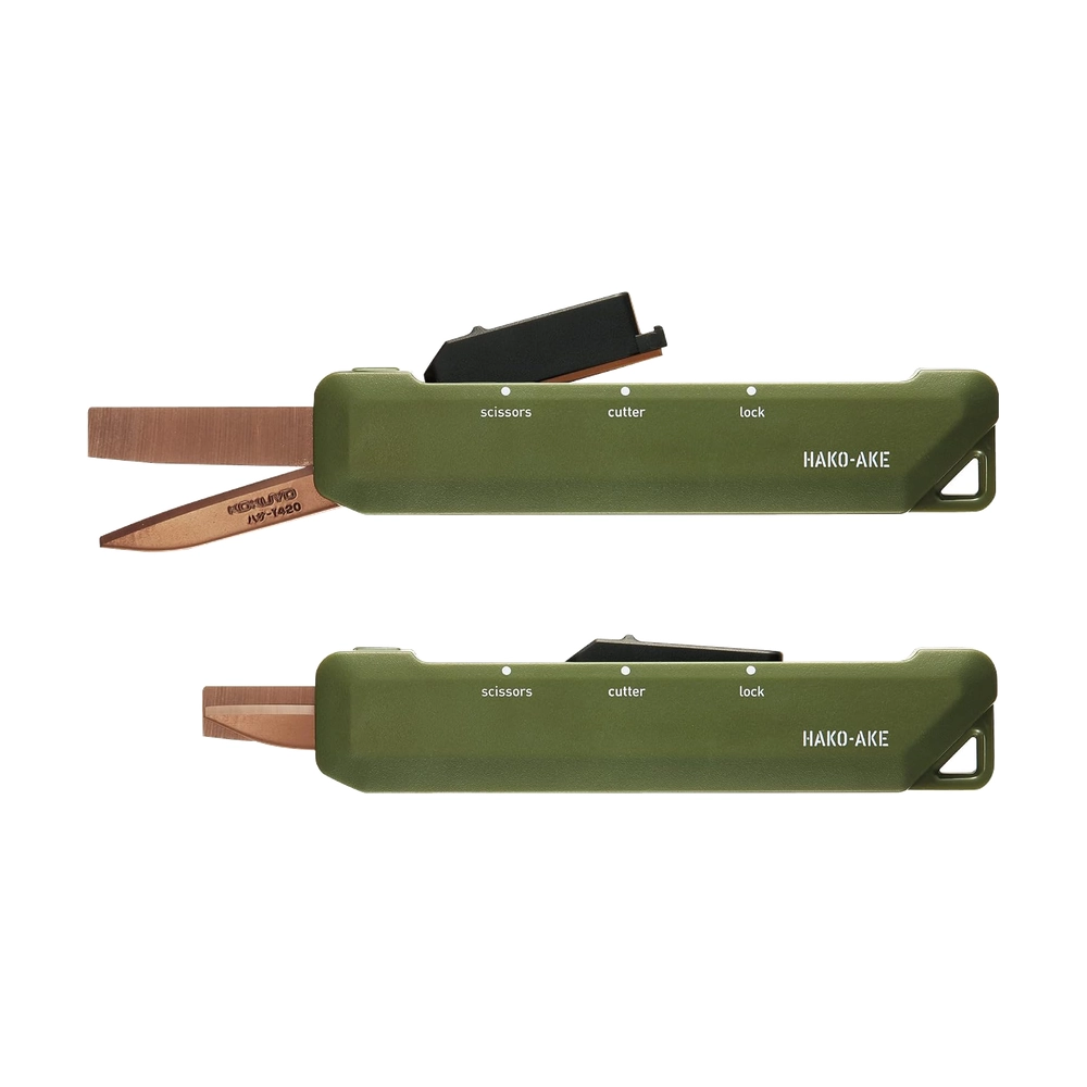 2-Way Portable Cutter & Scissors – Olive Green