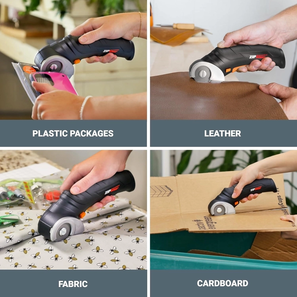 Cordless Electric Rotary Cutter with Storage Case — view 4