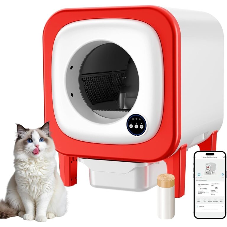 Smart Self-Cleaning Cat Litter Box with APP Control & Odor Filter