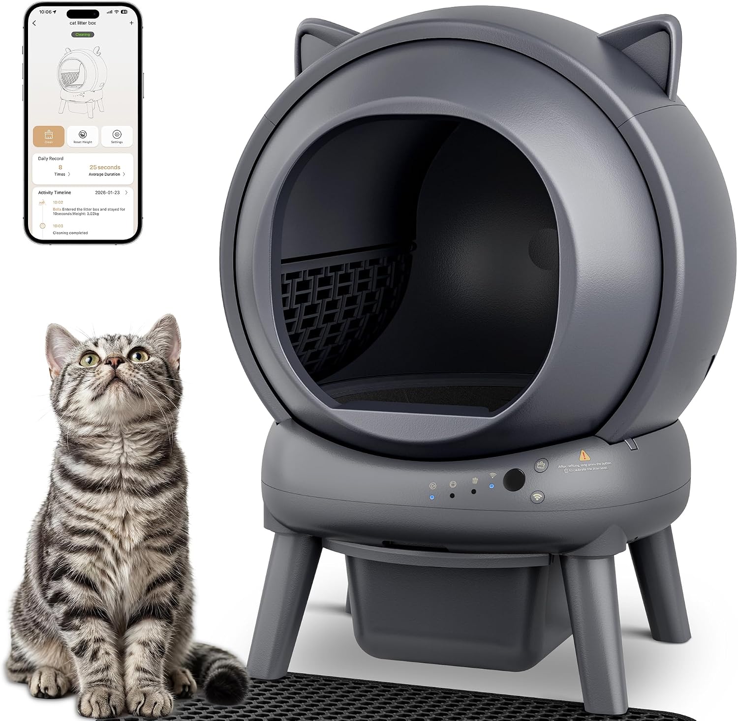 Smart Automatic Cat Litter Box - Smart Automatic Self-Cleaning Cat
