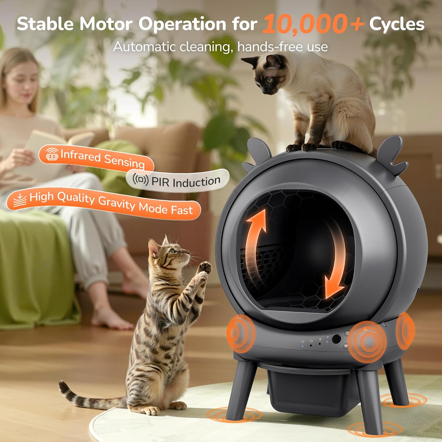 Smart Automatic Cat Litter Box – Smart Automatic Self-Cleaning Cat — view 2