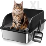 XL Top Entry Litter Box with Angled Filter & Scoop — view 10