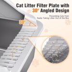XL Top Entry Litter Box with Angled Filter & Scoop — view 2
