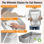 XL Top Entry Litter Box with Angled Filter & Scoop — view 4