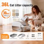 XL Top Entry Litter Box with Angled Filter & Scoop — view 5