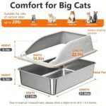XL Top Entry Litter Box with Angled Filter & Scoop — view 7