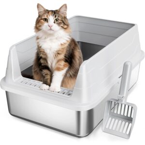 Enclosed Anti-Tracking Litter Box – Enclosed Cat Litter Box with