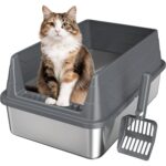 Enclosed Anti-Tracking Litter Box – Enclosed Cat Litter Box with — view 10