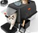 XL Top-Entry Cat Litter Box with Odor Control & Anti-Scatter Design