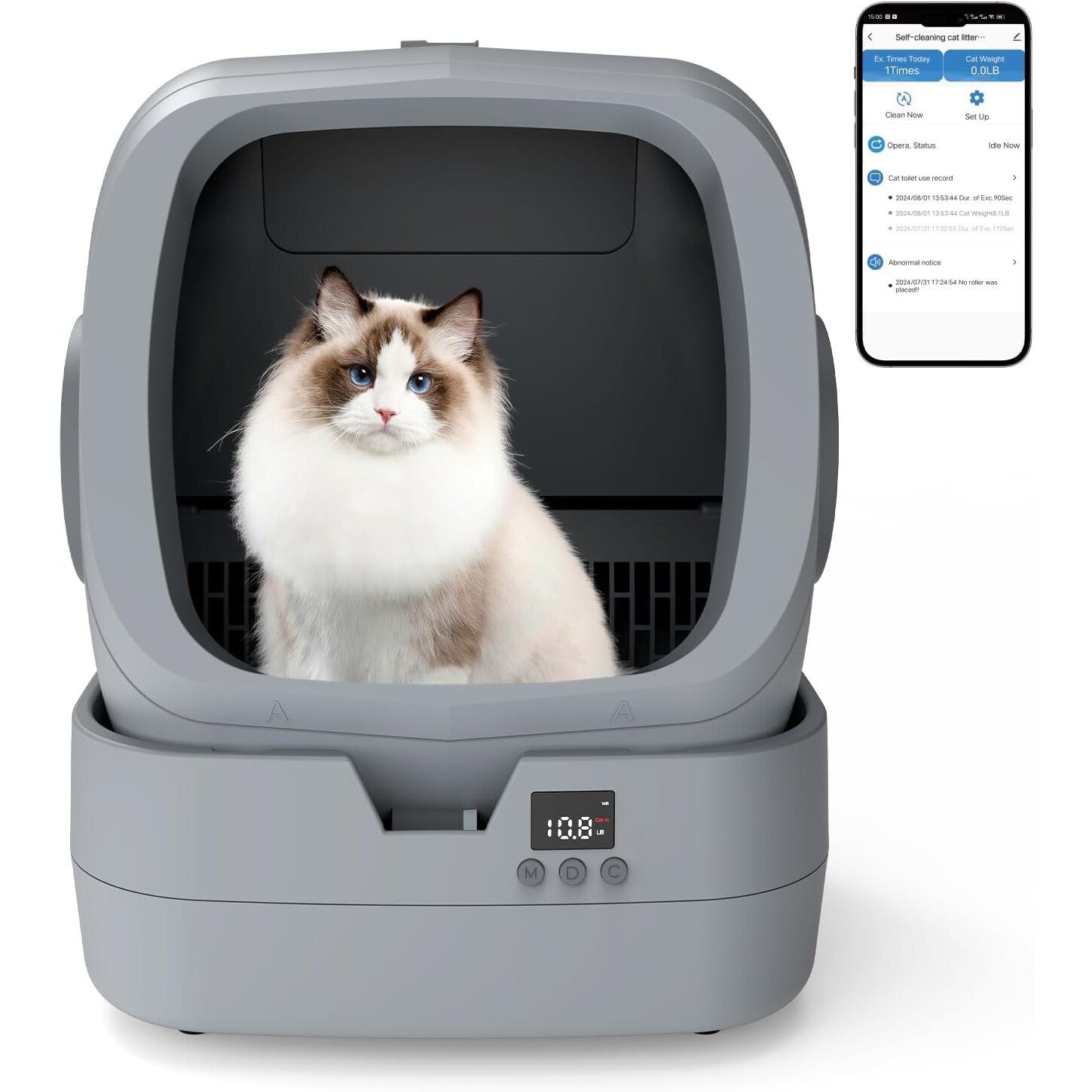 Smart Semi-Enclosed Cat Litter Box – Smart Semi-Enclosed Self-Cleaning