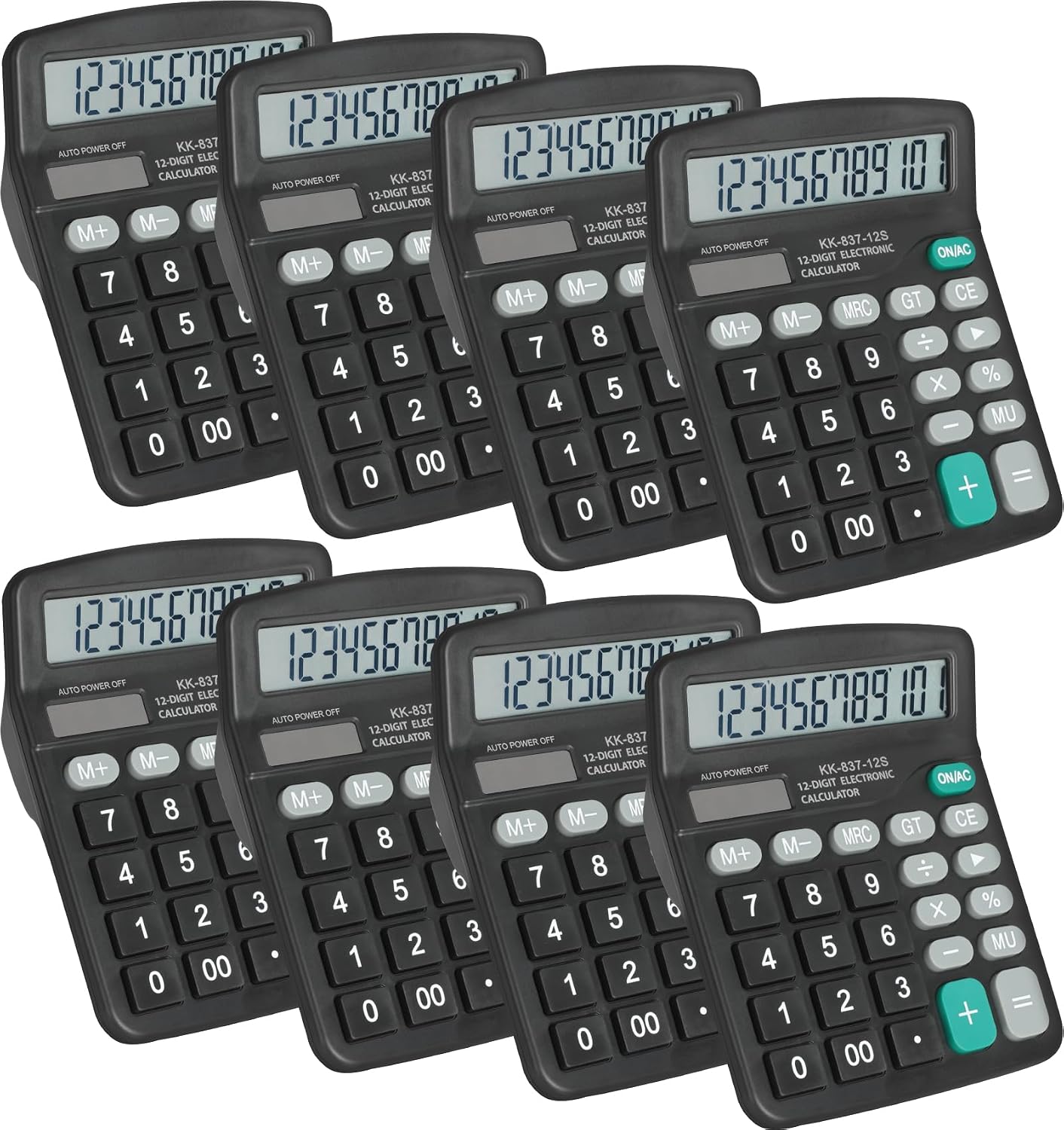 Reliable 12-digit Black Desktop Calculator