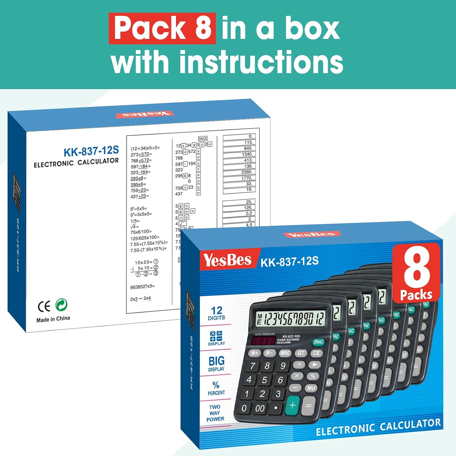 Reliable 12-digit Black Desktop Calculator - Hình 7