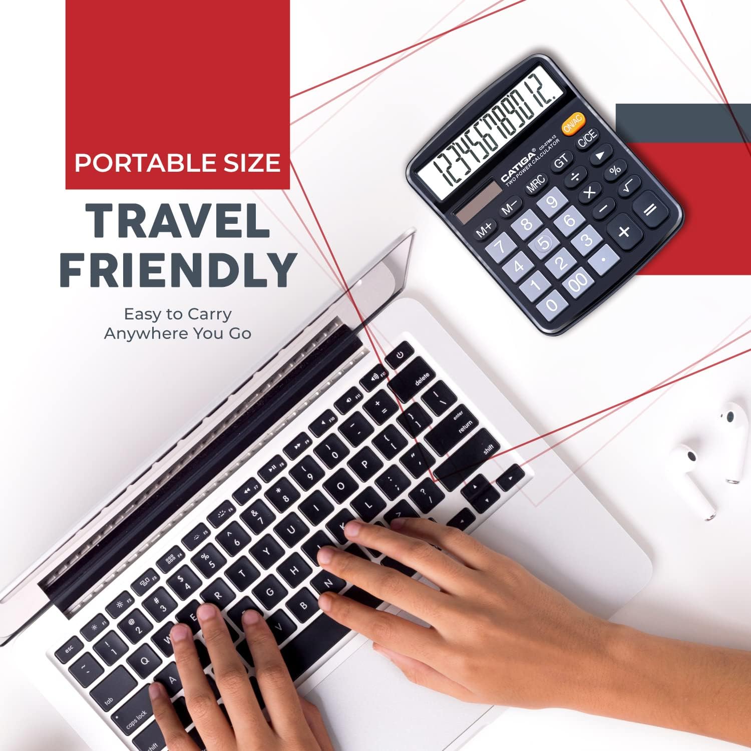 CATIGA CD-2786-12 Black Desktop Calculator - Hình 7