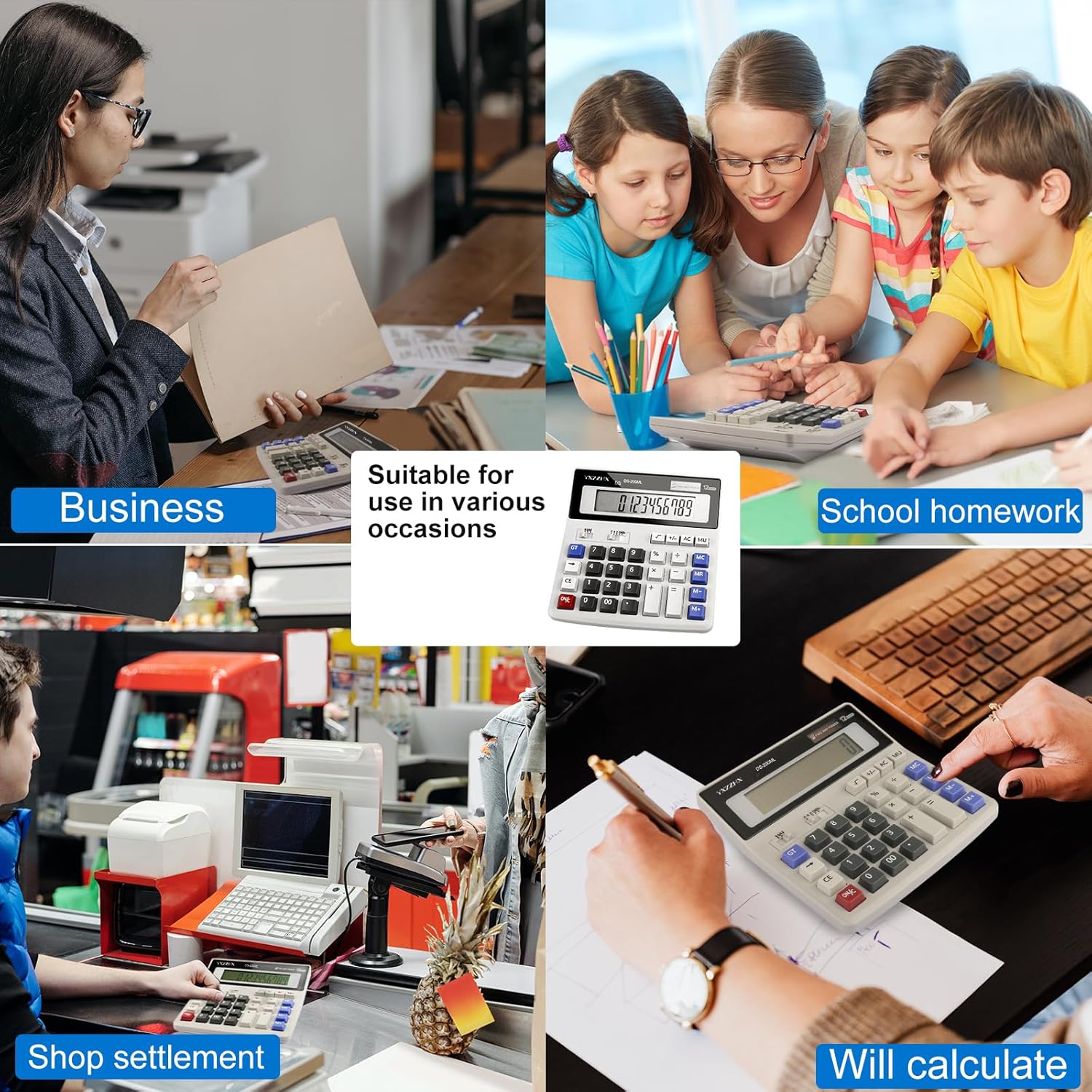 YXZZHX DS-200ML Desktop Calculator - Hình 6