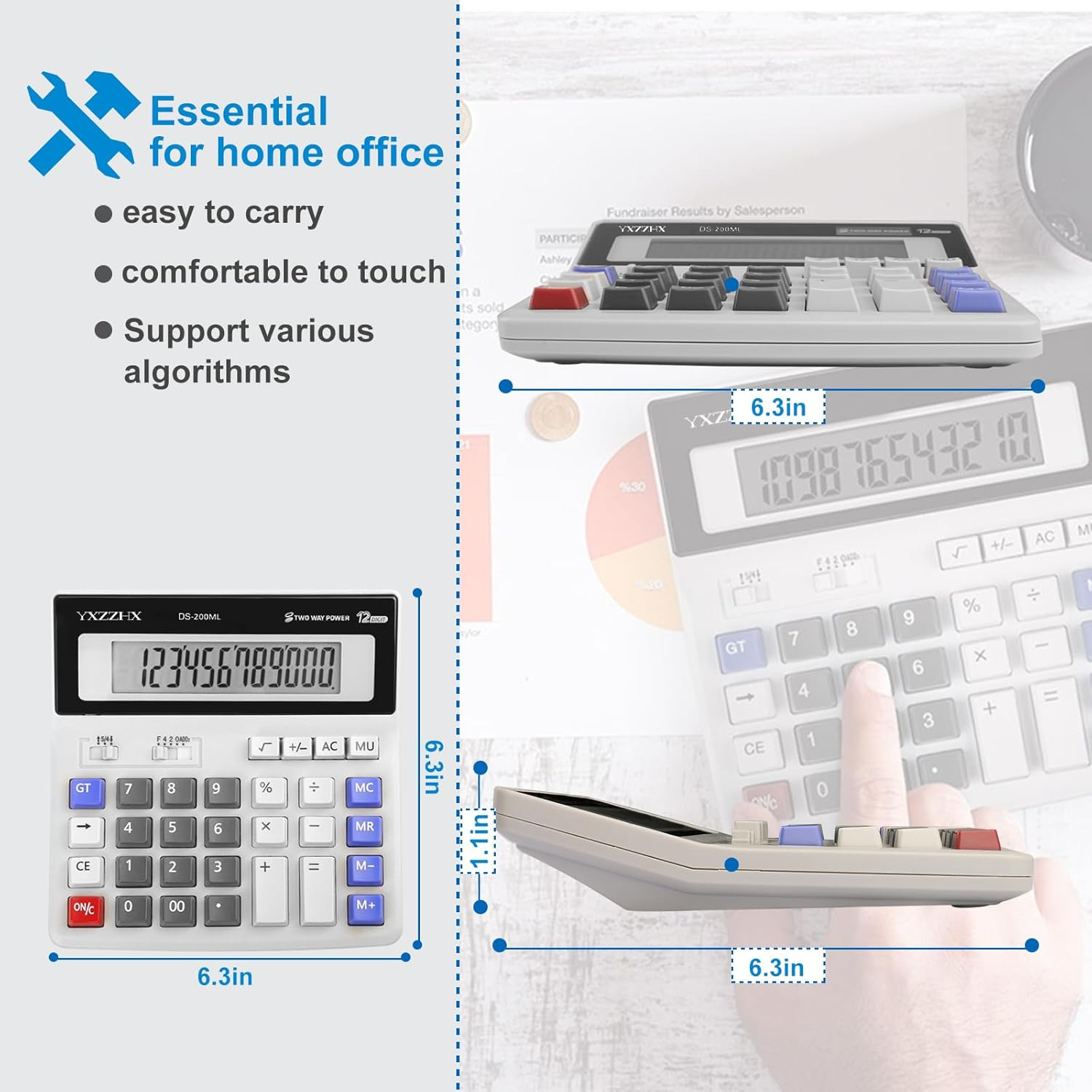 YXZZHX DS-200ML Desktop Calculator - Hình 3
