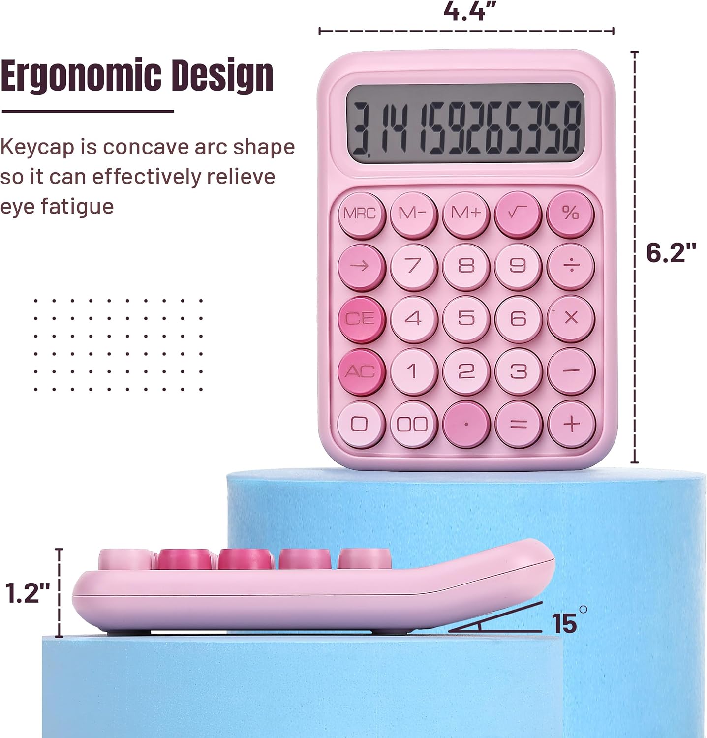 Charming Pink Office Calculator - Hình 2