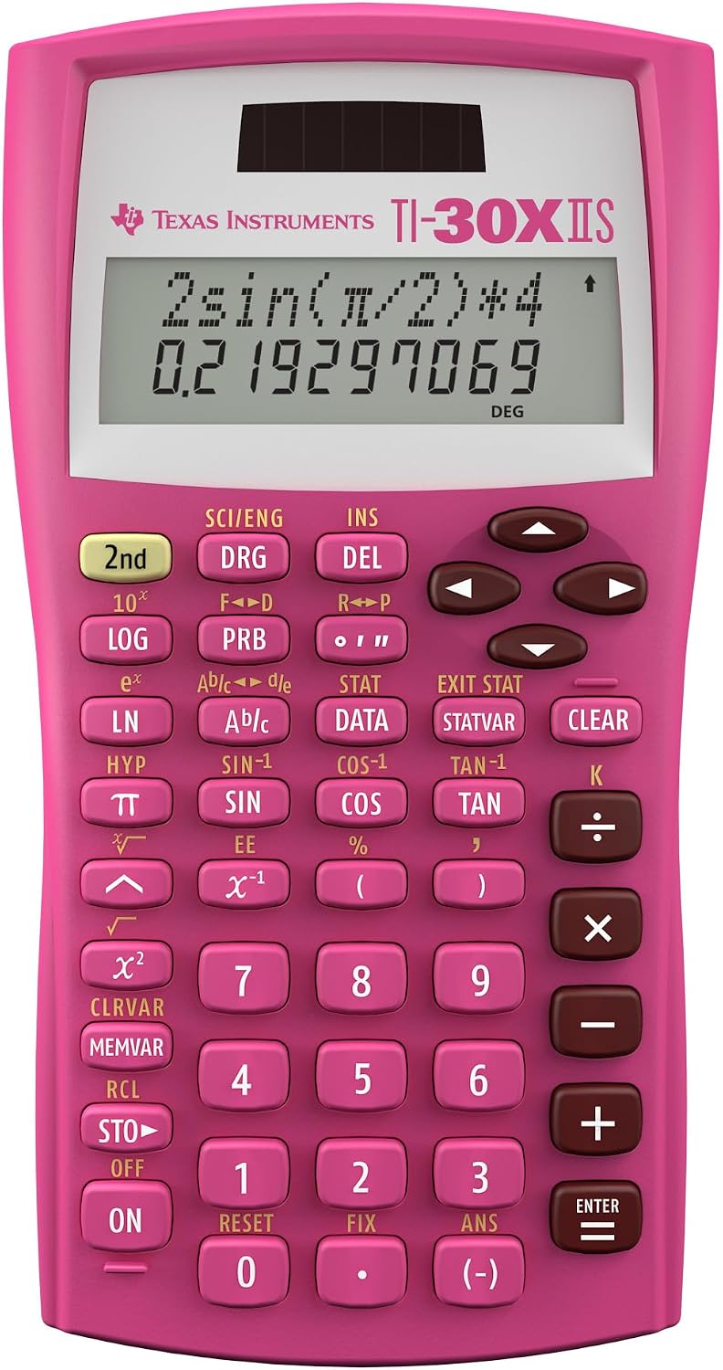 Texas Instruments TI-30X IIS Pink Scientific Calculator