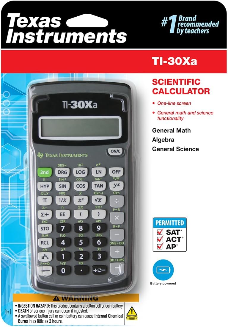 Texas Instruments TI-30Xa Scientific Calculator - Hình 8