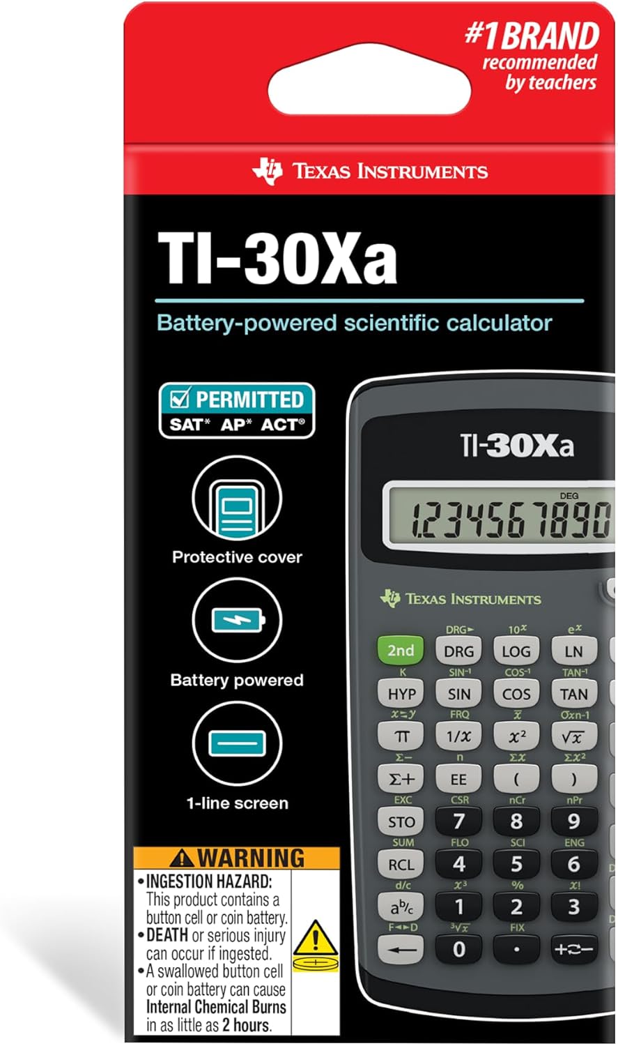 Texas Instruments TI-30Xa Scientific Calculator - Hình 3