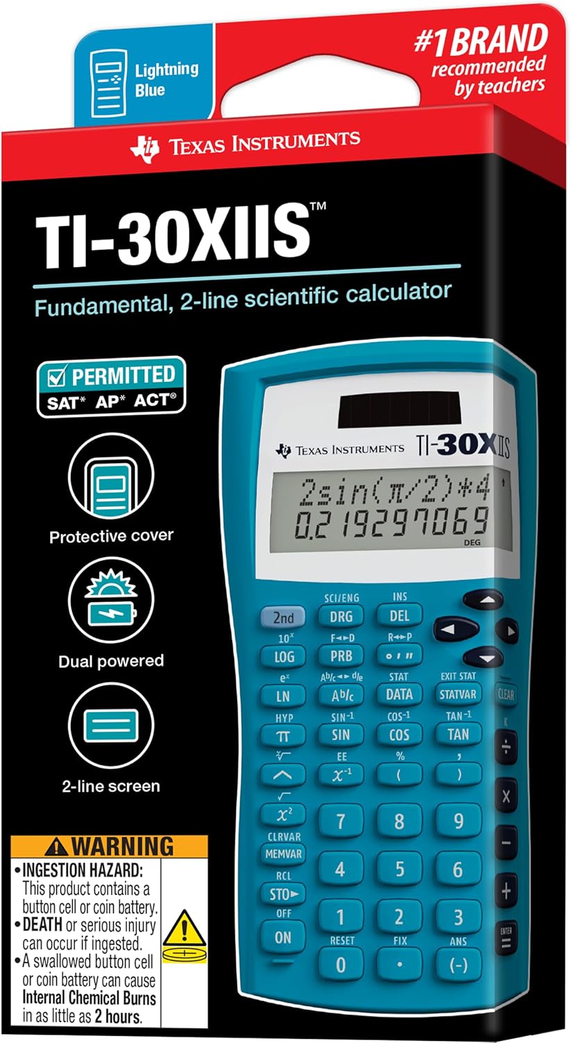 Texas Instruments TI-30X IIS Blue - Hình 5
