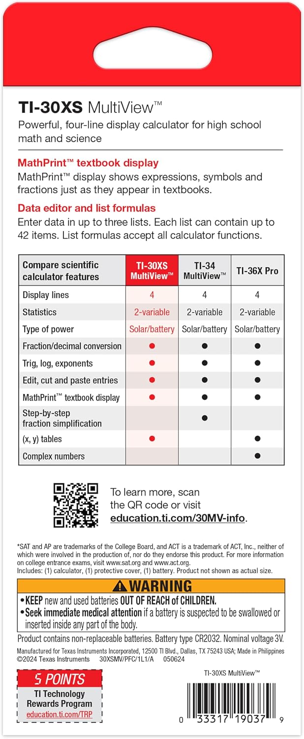 Texas Instruments TI-30XS MultiView - Hình 7