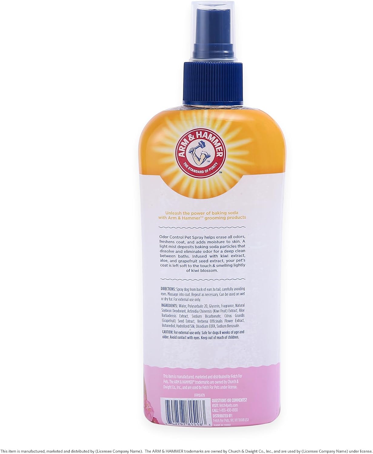 Arm & Hammer Super Deodorizing Dog Spray, Kiwi Blossom, 8 Fl Oz | pH-balanced, paraben-free formula for daily use on wet or dry coats, ideal between grooming and after walks or play - Image 5