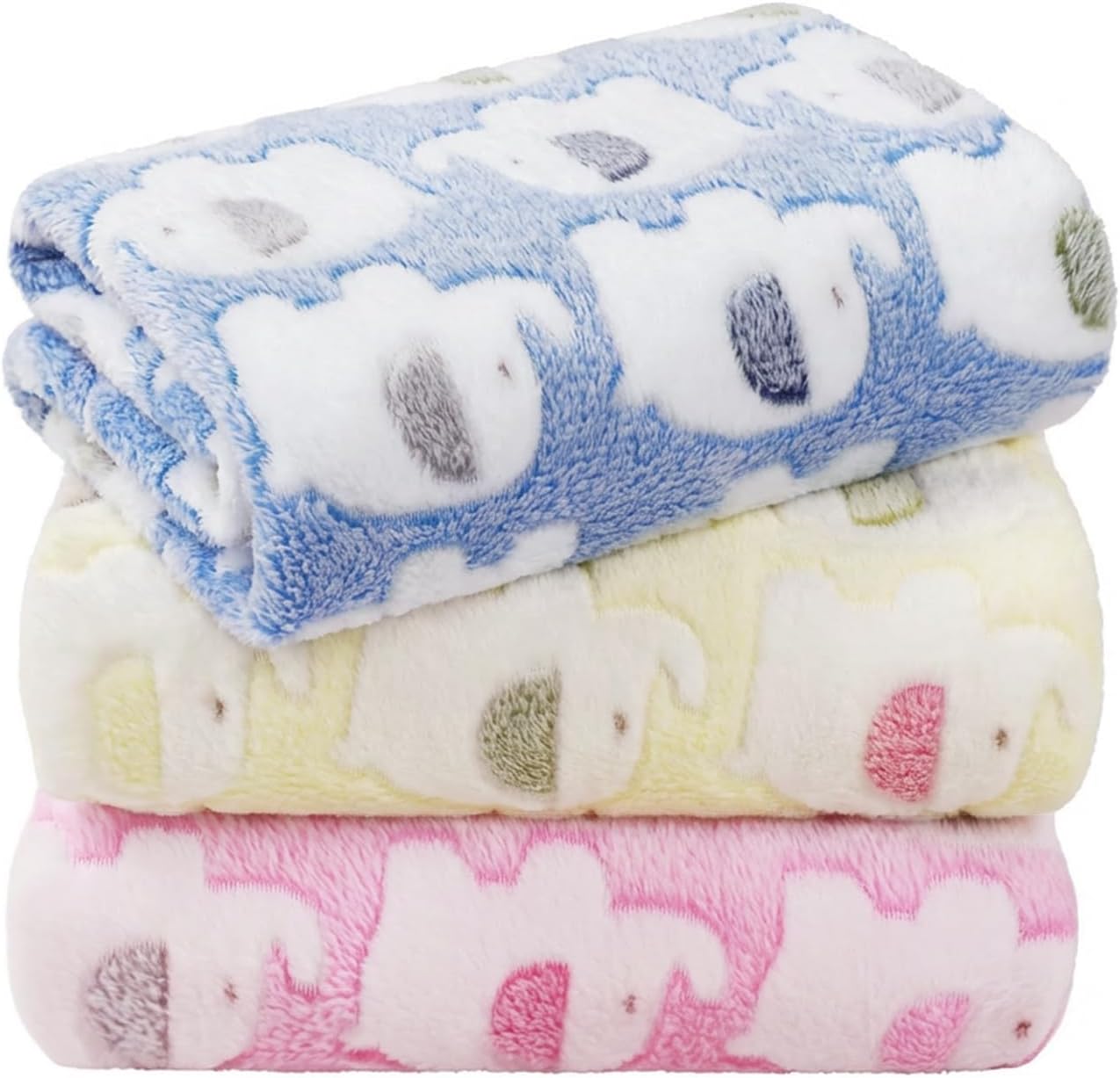 LINENLUX Dog Blankets 3-Pack, Super Soft Fluffy Fleece Pet Throw Warm | Premium flannel fleece pet throw for cats, puppies. Cozy warm for bed, crate, or couch naps; Dog Paw-3pcs 23x16 inch - Image 12