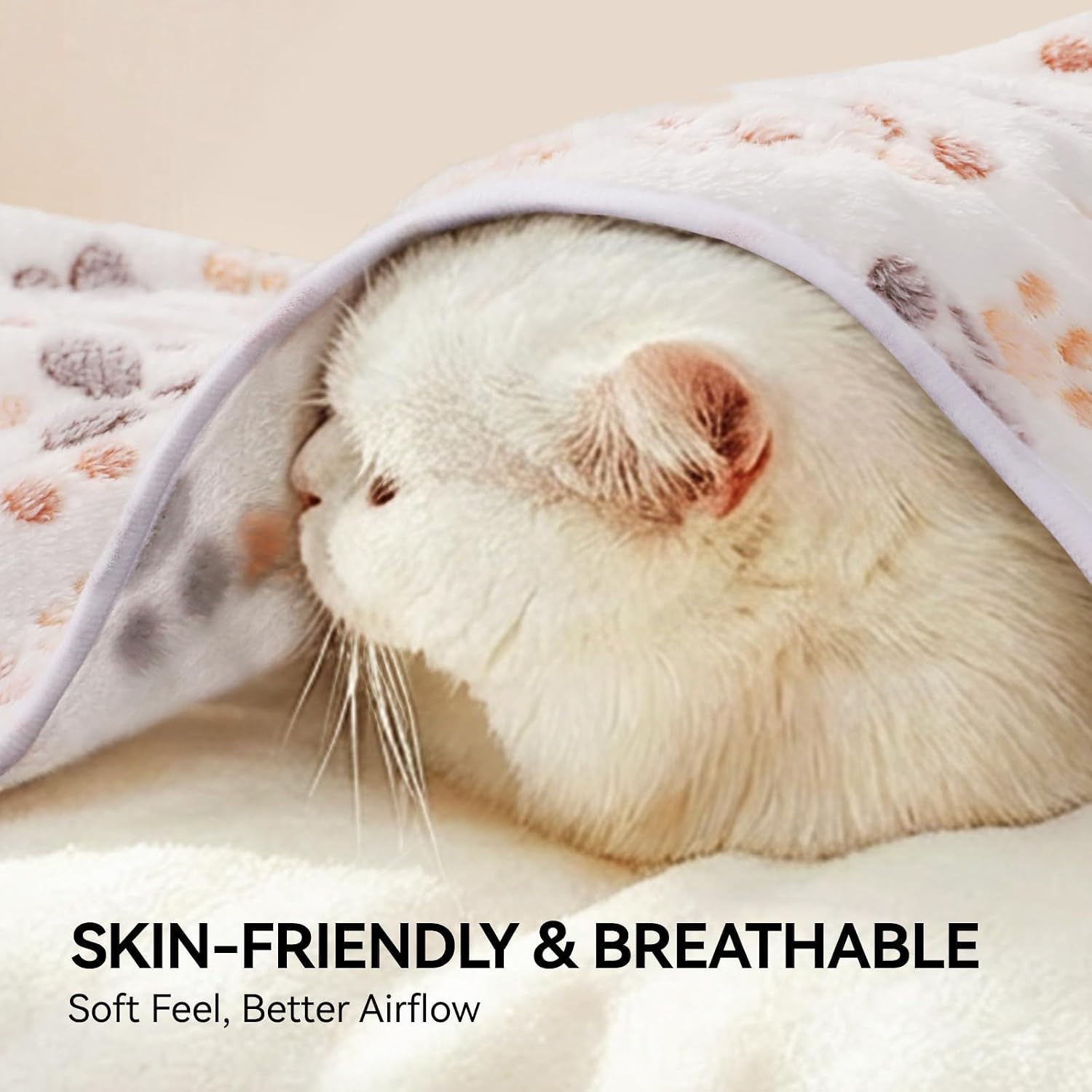 LINENLUX Dog Blankets 3-Pack, Super Soft Fluffy Fleece Pet Throw Warm | Premium flannel fleece pet throw for cats, puppies. Cozy warm for bed, crate, or couch naps; Dog Paw-3pcs 23x16 inch - Image 6