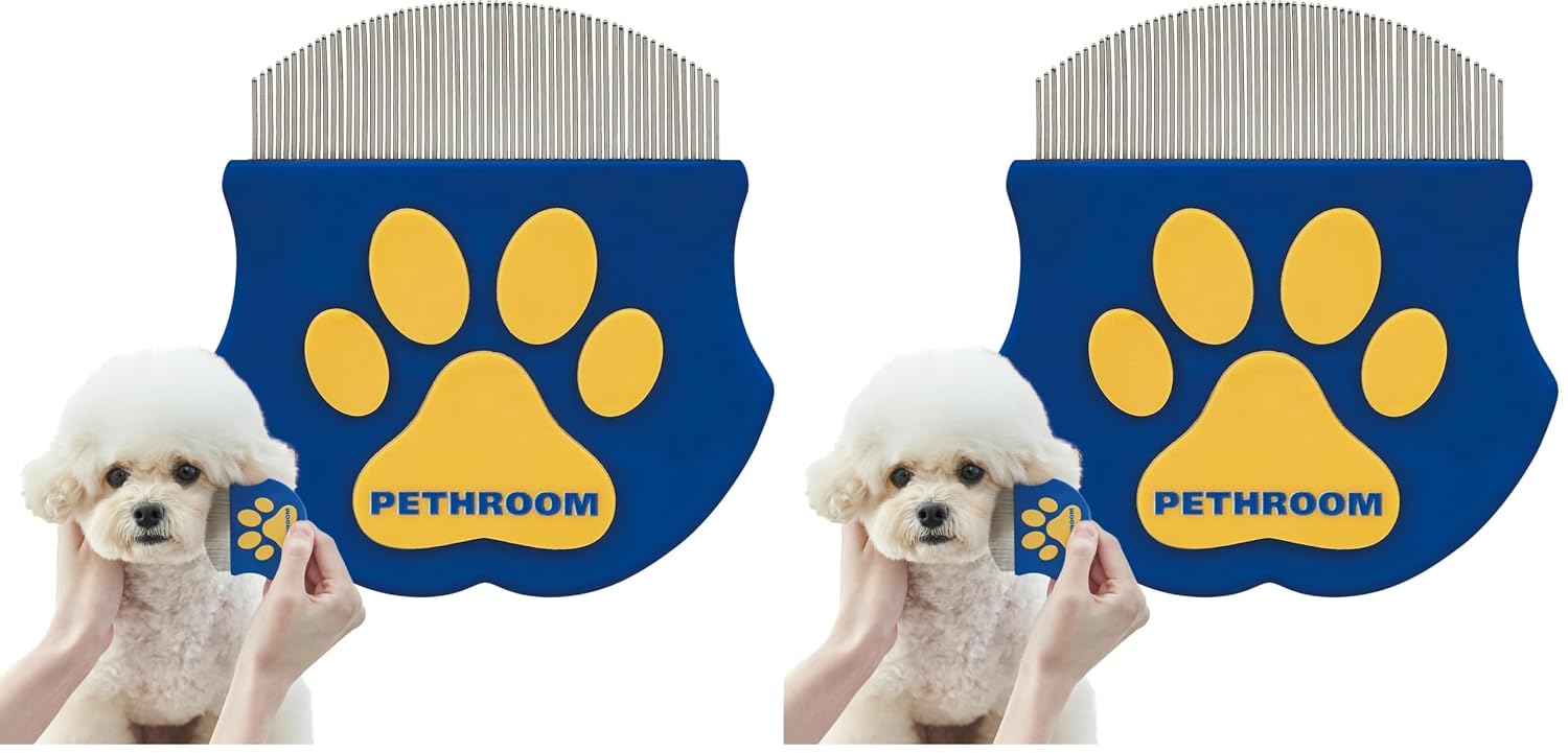 PETHROOM Professional Eye Comb for Pets, Stainless Steel Tear Stain Remover | Gentle Round-Head Grooming Tool for Cats & Dogs, Compact & Portable for Eye Gunk Removal - Image 10