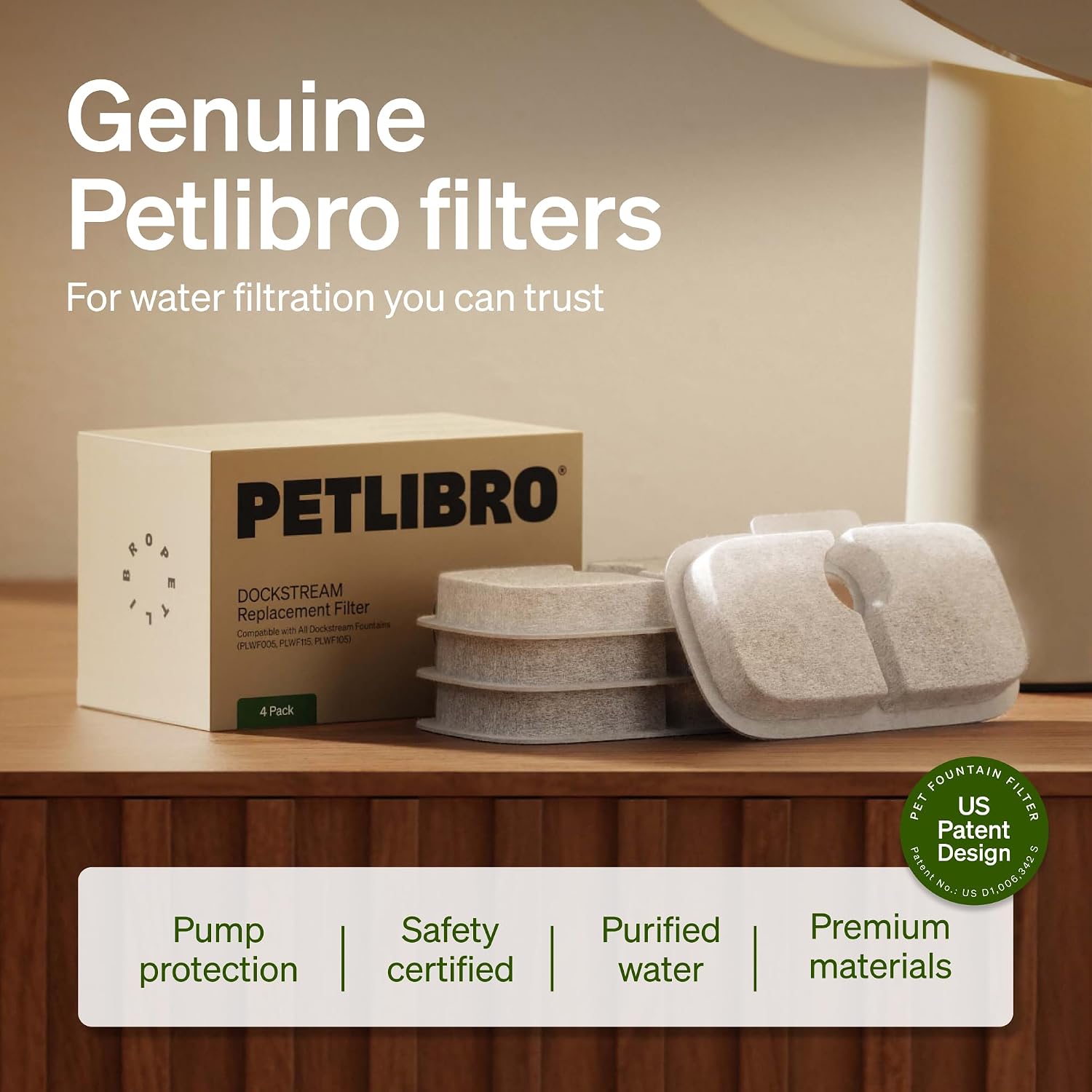 PETLIBRO Replacement Filters for Dockstream Cat Water Fountain PLWF106/PLWF116/PLWF115/PLWF105/PLWF005, 4 Months Set of Replacement Filters for Ultra Quiet Cat Fountain, 8 Count for Pet Water Fountain - Image 5