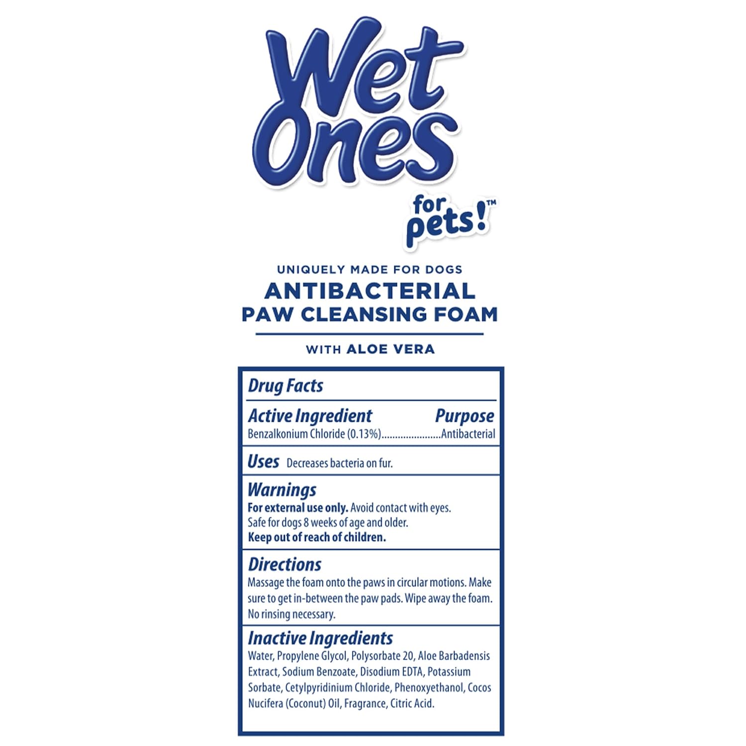 Wet Ones for Pets Foam Dog Paw Cleaner, Tropical Splash Scent, 5 Oz | Antibacterial foaming cleanser with built-in scrubber brush washes paws after walks, play, and outdoor mess - Image 9