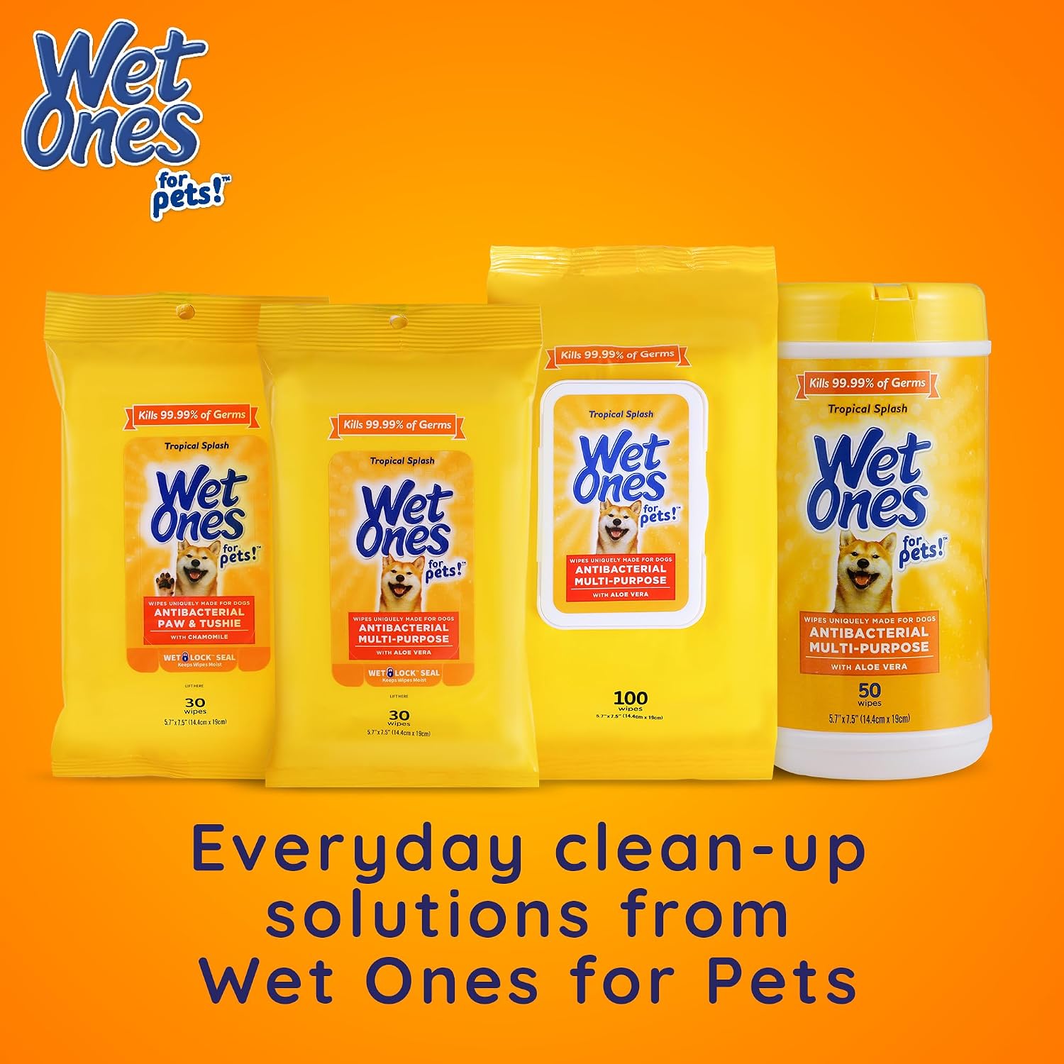 Wet Ones for Pets Foam Dog Paw Cleaner, Tropical Splash Scent, 5 Oz | Antibacterial foaming cleanser with built-in scrubber brush washes paws after walks, play, and outdoor mess - Image 11