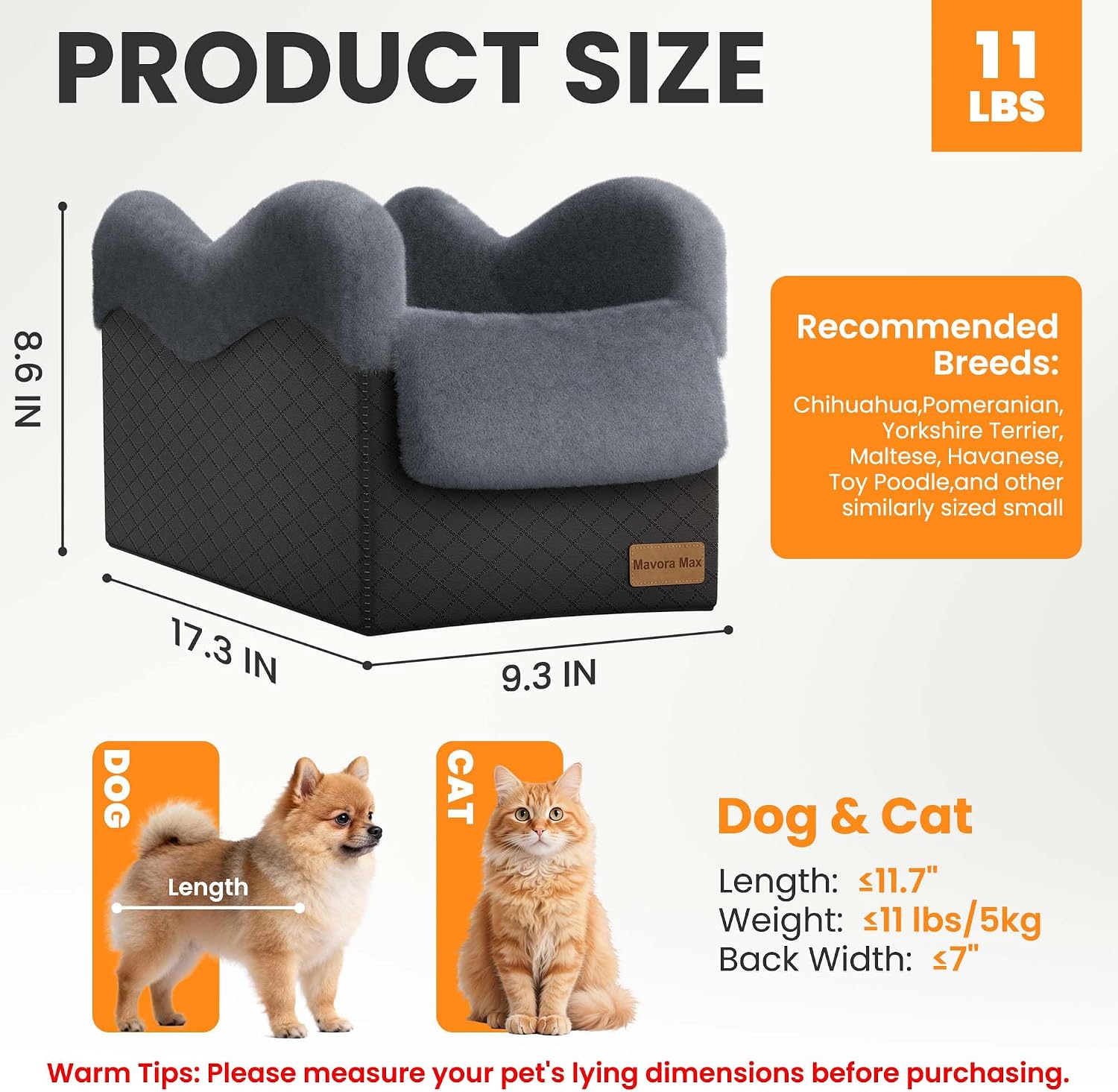 Petopia Black Quilted Pet Car Seat - Hình 2