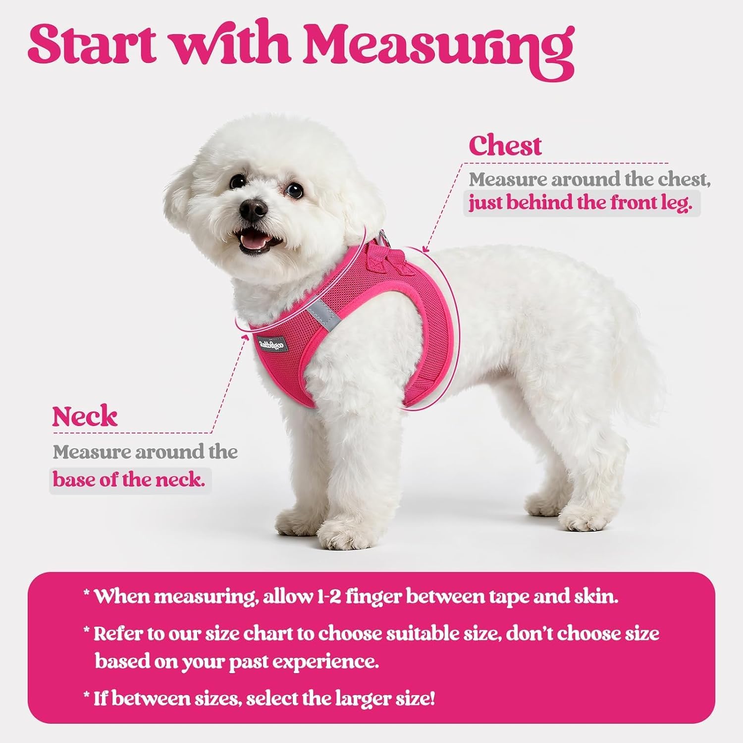Petopia Pink Mesh Dog Harness - Hình 2