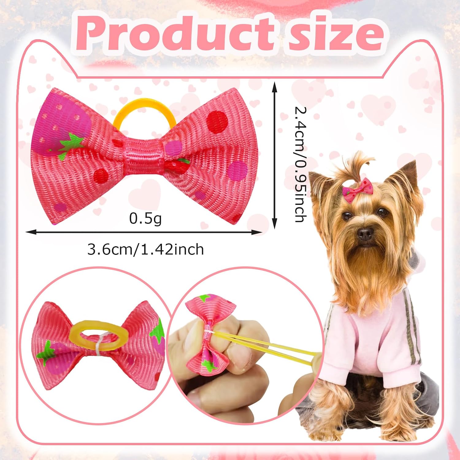 Petopia Puppy Hair Bows - Hình 2