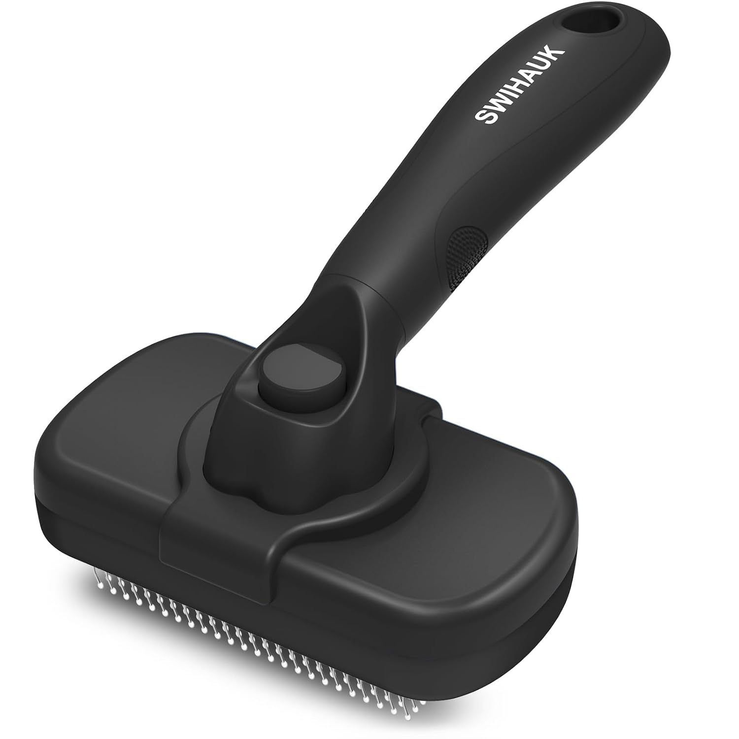 SWIHAUK Black Self-Cleaning Slicker Brush - Petopia for Pets