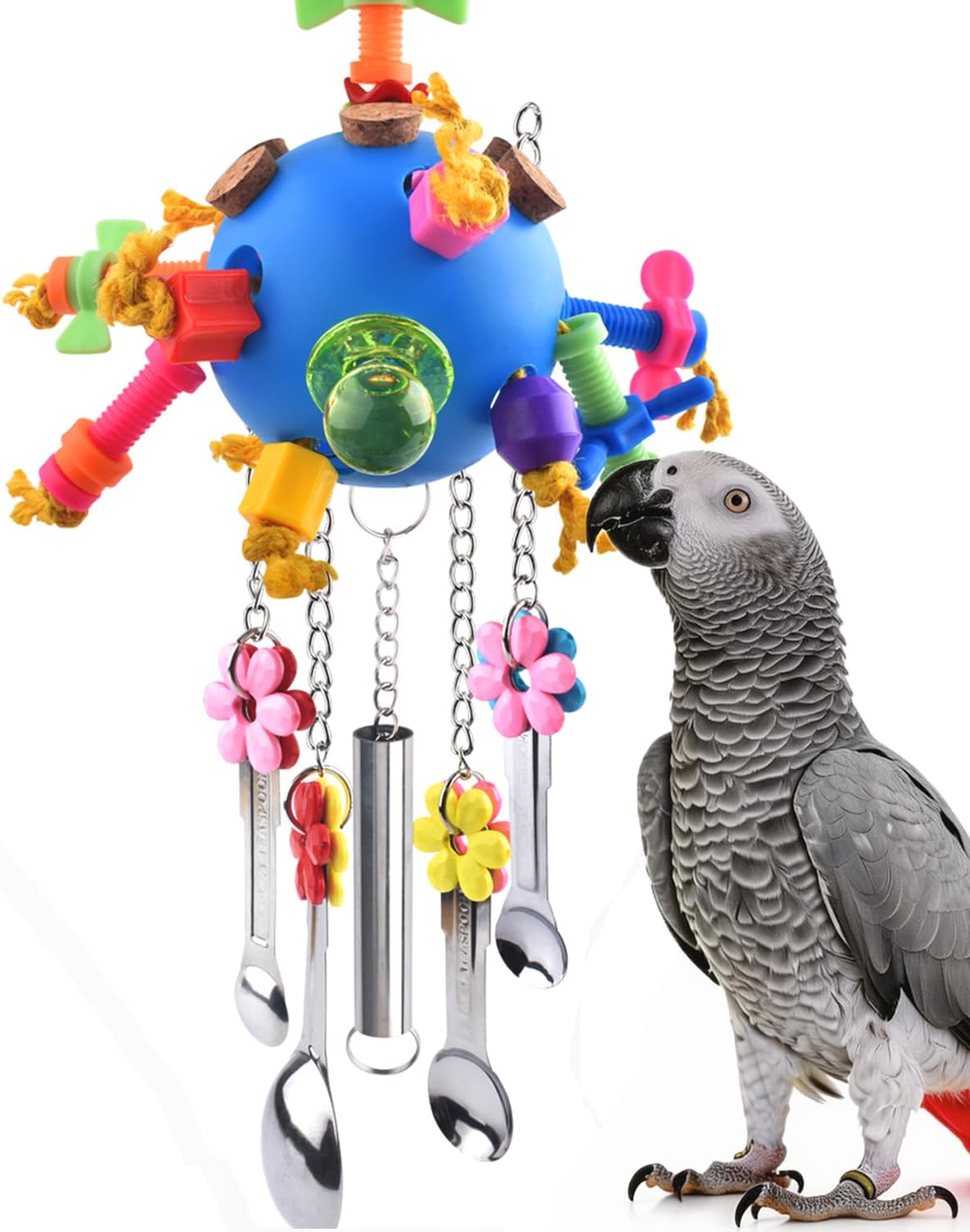 Colorful Large Parrot Chew Toy